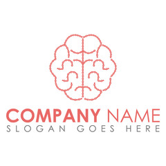 Cycle Chain Brain Logo Template