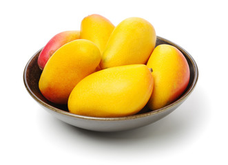 Mango on white background