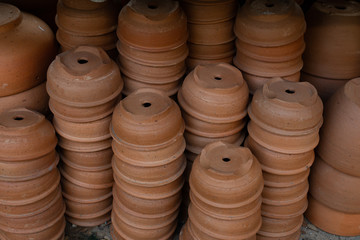 Lots of clay pots in store