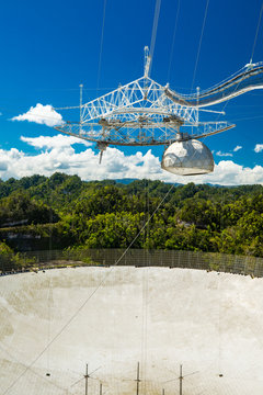 Arecibo, Puerto Rico. APRIL 2019: Arecibo Observatory. Puerto Rico. 