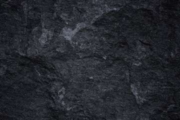 Dark grey black slate background or natural stone texture