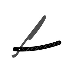 Straight razor icon. Vector illustration