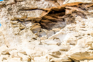 Sandstone sea rock as background