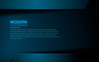 Dark blue abstract background. Realistic blue overlap layer on textured background decoration. Modern backdrop. Can use for web and print. 