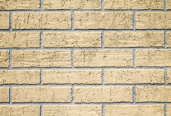 Plastered brick wall as background