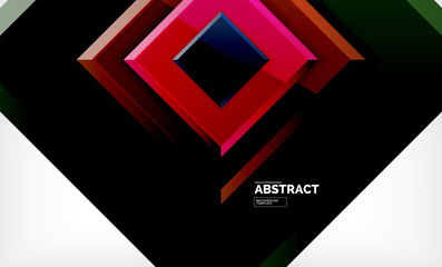 Square geometrical background