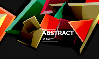 Squares and triangles geometrical background