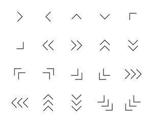 set of arrow icons