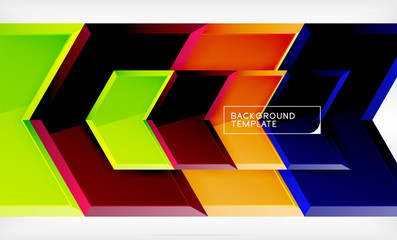 Abstract glossy techno arrows background