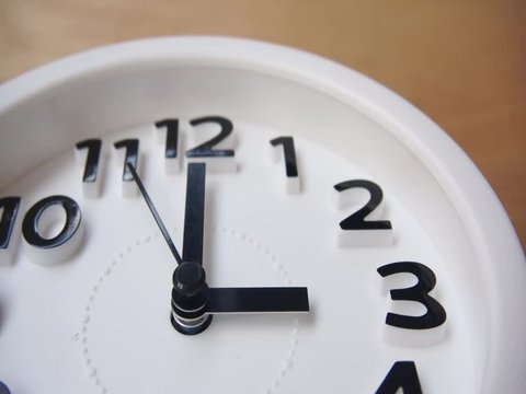 Clock ticking to 3:00 am or pm