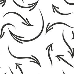 Fototapeta na wymiar Hand drawn arrows seamless pattern. Creative abstract background. Vector illustration. eps10