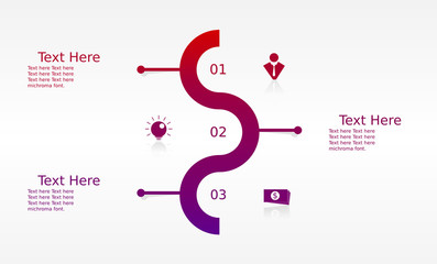 Obraz premium Business gradient Infographic template