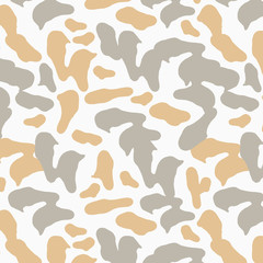 Beautiful Abstract Painting. Seamless Repeating Pattern. Gold and Gray colors. Great for surface and textile design.