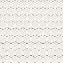 Geometry pattern with hexagon shape