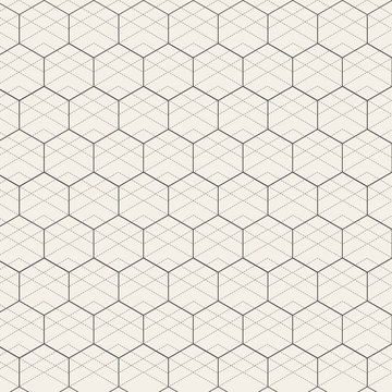 Geometry pattern with hexagon shape
