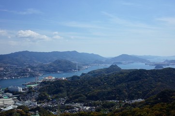 Fototapeta na wymiar 稲佐山からの風景