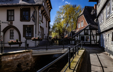 Fototapeta na wymiar Altstadt von Goslar mit Abzucht