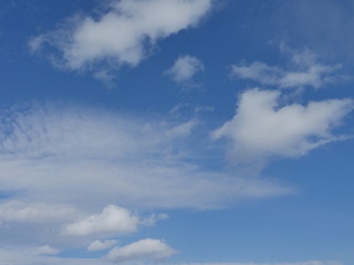blue sky with clouds