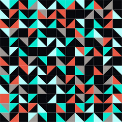 ethnic seamless ornament. Abstract background - colorful lines. Vector illustration.