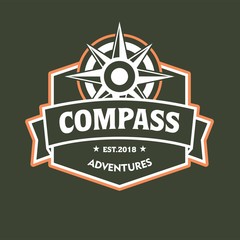 Compass Badge Emblem logo, Compass Logo