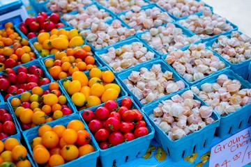 colorful candies in a box