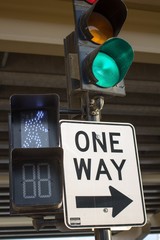 traffic light in the city