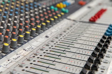 Analog Audio mixing console