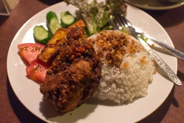 steak with vegetables