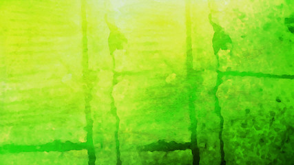 Fototapeta na wymiar Green and Yellow Watercolor Texture