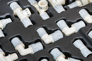 various fittings, water taps, connectors for plumbing