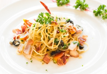 Spagghetti ready to serve