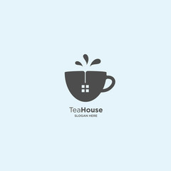 Real Estate Symbol Tea Nature simple logo template vector illustration icon element - Vector