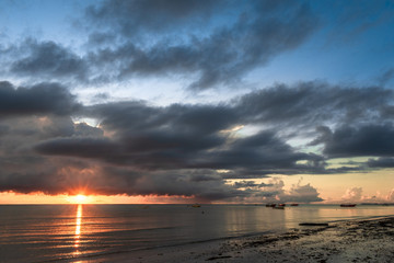 Sunrise in Zanzibar, Paje Beach, Tanzania, Africa