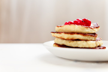 Tasty and healthy dessert with berries