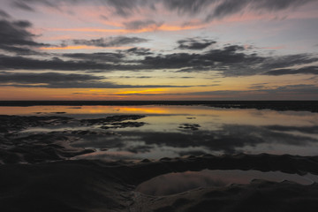 Fototapeta na wymiar Sunset reflection 