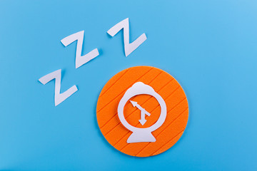 Fototapeta premium Alarm clock on color background