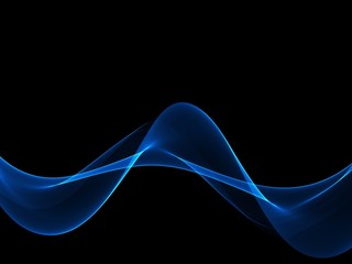 Abstract background, blue waved lines for brochure, website, flyer design