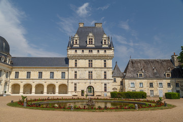 Fototapeta na wymiar VALENCAY / FRANCE - JULY 2015: View to Valencay castle in Loire Valley, France