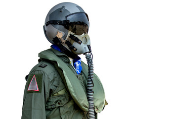 pilot suit or cockpit for jet engines - obrazy, fototapety, plakaty