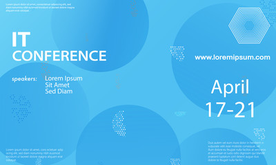 Conference announcement design template