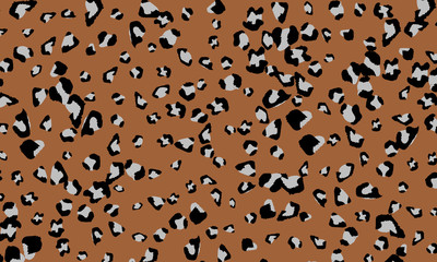 Leopard print design. Animal skin pattern.
