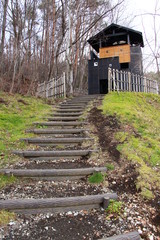 Old wooden house in the forest