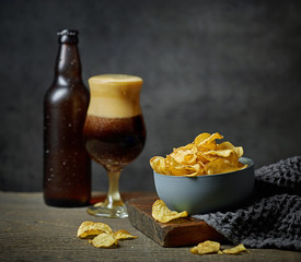 beer and snacks