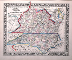 Old map. Engraving image