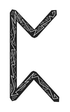 Rune Perth. Ancient Scandinavian runes. Runes senior futarka. Magic, ceremonies, religious symbols. Predictions and amulets.