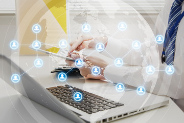 ビジネスマン　顔無し