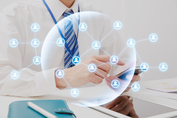 ビジネスマン　顔無し