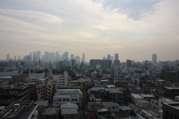 Obraz premium 都心の夜明け