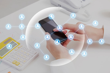 ビジネスマン　顔無し