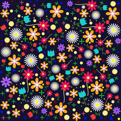 Flowers icons set